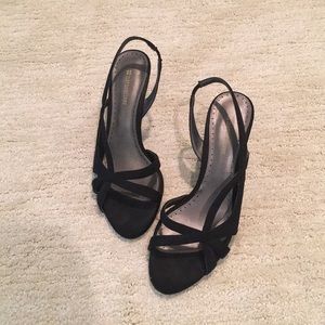 Naturalizer black fabric 2" heels, Size: 8.5